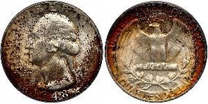 25 Cent / 1/4 Dollar Vereinigten Staaten von Amerika (1776 - ) Silber/Kupfer George Washington