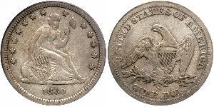 25 Cent / 1/4 Dollar Vereinigten Staaten von Amerika (1776 - ) Silber/Kupfer 