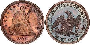 25 Cent / 1/4 Dollar Vereinigten Staaten von Amerika (1776 - ) Silber/Kupfer 