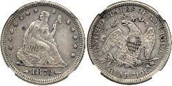 1/4 Доллар / 25 Цент США (1776 - ) Серебро/Медь 