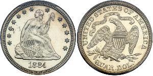 25 Cent / 1/4 Dollar 美利堅合眾國 (1776 - ) 銀 