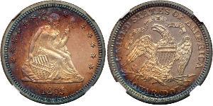 25 Cent / 1/4 Dollar 美利堅合眾國 (1776 - ) 銀 