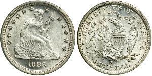 25 Cent / 1/4 Dollar 美利堅合眾國 (1776 - ) 銀 