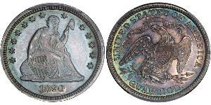 25 Cent / 1/4 Dollar 美利堅合眾國 (1776 - ) 銀 