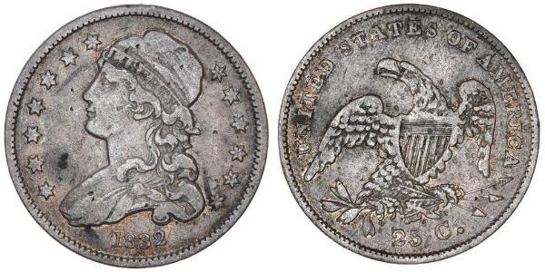 25 Cent / 1/4 Dollar 美利堅合眾國 (1776 - ) 銀 