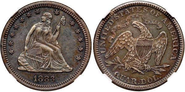 25 Cent / 1/4 Dollar 美利堅合眾國 (1776 - ) 銀 