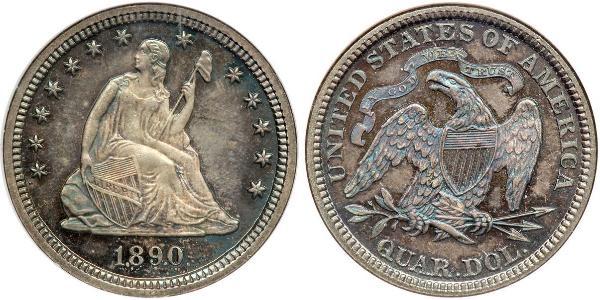 25 Cent / 1/4 Dollar 美利堅合眾國 (1776 - ) 銀 