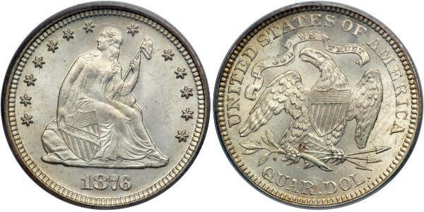 25 Cent / 1/4 Dollar 美利堅合眾國 (1776 - ) 銀 