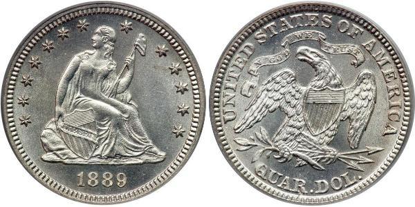 25 Cent / 1/4 Dollar 美利堅合眾國 (1776 - ) 銀 