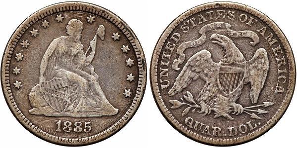 25 Cent / 1/4 Dollar 美利堅合眾國 (1776 - ) 銀 