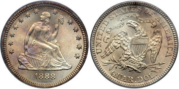 25 Cent / 1/4 Dollar 美利堅合眾國 (1776 - ) 銀 