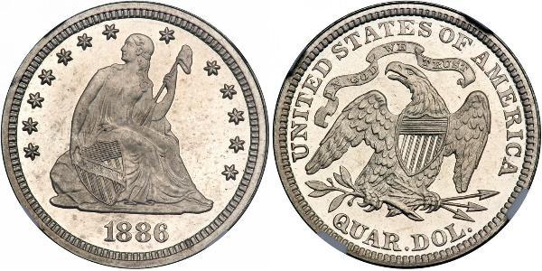 25 Cent / 1/4 Dollar 美利堅合眾國 (1776 - ) 銀 