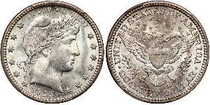 25 Cent / 1/4 Dollar 美利堅合眾國 (1776 - ) 銀/銅 