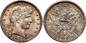 25 Cent / 1/4 Dollar 美利堅合眾國 (1776 - ) 銀/銅 