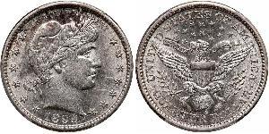 25 Cent / 1/4 Dollar 美利堅合眾國 (1776 - ) 銀/銅 