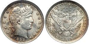 25 Cent / 1/4 Dollar 美利堅合眾國 (1776 - ) 銀/銅 