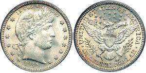 25 Cent / 1/4 Dollar 美利堅合眾國 (1776 - ) 銀/銅 