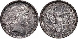 25 Cent / 1/4 Dollar 美利堅合眾國 (1776 - ) 銀/銅 