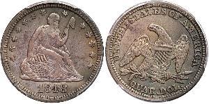 25 Cent / 1/4 Dollar 美利堅合眾國 (1776 - ) 銀/銅 