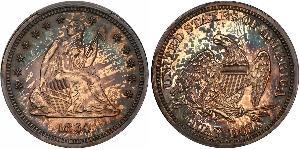 25 Cent / 1/4 Dollar 美利堅合眾國 (1776 - ) 銀/銅 