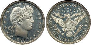 25 Cent / 1/4 Dollar 美利堅合眾國 (1776 - ) 銀/銅 