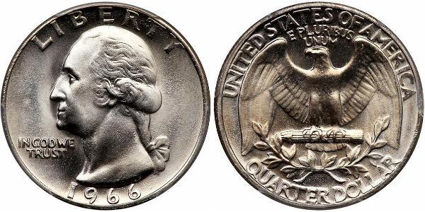 25 Cent / 1/4 Dollar 美利堅合眾國 (1776 - ) 銀/銅 乔治·华盛顿