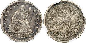 25 Cent / 1/4 Dólar Estados Unidos de América (1776 - ) Cobre/Plata 