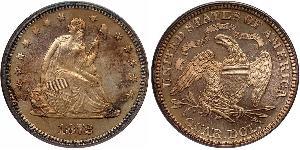 25 Cent / 1/4 Dólar Estados Unidos de América (1776 - ) Plata 