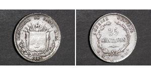 25 Centavo Costa Rica Argent 