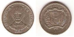 25 Centavo Dominican Republic Copper/Nickel 