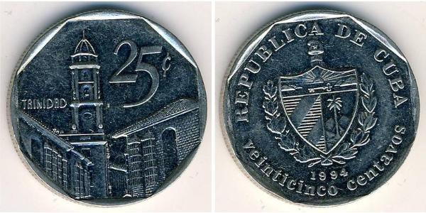 25 Centavo Kuba Kupfer/Nickel 