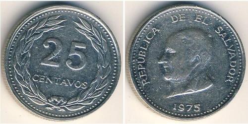 25 Centavo El Salvador Nickel 