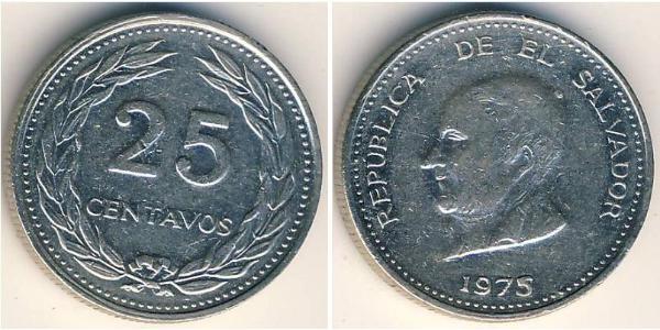 25 Centavo El Salvador Nickel 