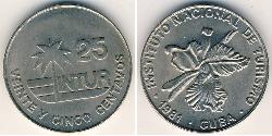 25 Centavo Cuba Níquel/Cobre 