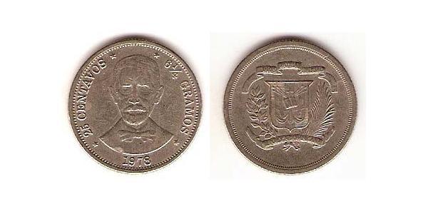 25 Centavo República Dominicana Níquel/Cobre 