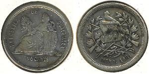 25 Centavo Guatemala Silber 