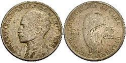 25 Centavo Kuba Silber 