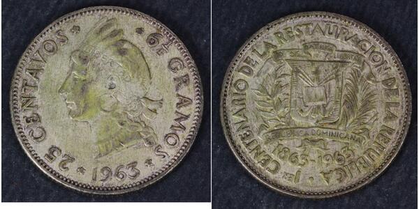 25 Centavo Dominican Republic  