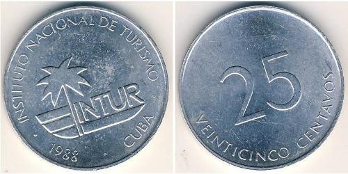 25 Centavo Cuba 铝 