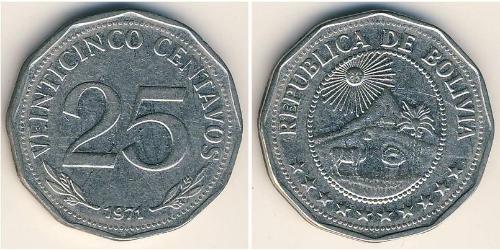 25 Centavo 玻利維亞 銅/镍 