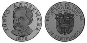 25 Centesimo Panamá Rame/Nichel 