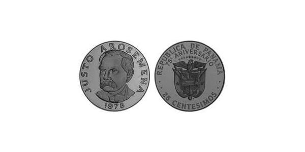 25 Centesimo Panamá Rame/Nichel 