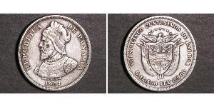 25 Centesimo Panama Silber 