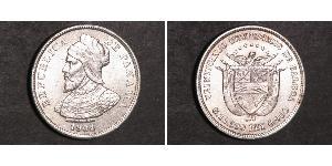 25 Centesimo Republic of Panama Silver 