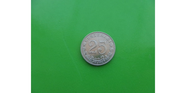 25 Centesimo 意大利王國 (1861-1946) 銀 维托里奥·埃马努埃莱三世 (1869 - 1947)