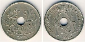 25 Centime Belgium Copper/Nickel 