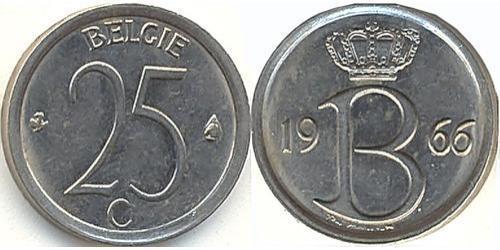 25 Centime Belgium Copper/Nickel 