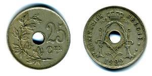 25 Centime Belgique Cuivre/Nickel 