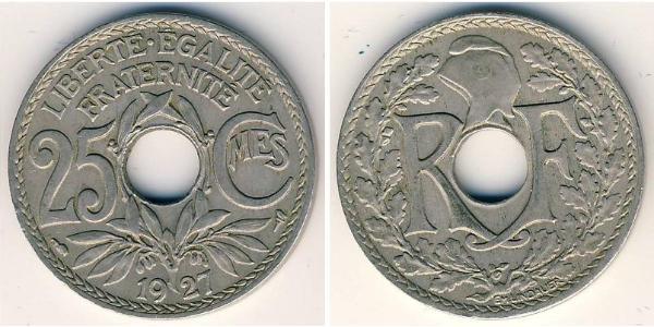 25 Centime Troisième République (1870-1940)  Cuivre/Nickel 