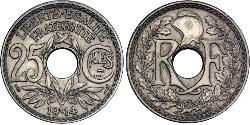 25 Centime Dritte Französische Republik (1870-1940)  Kupfer/Nickel 